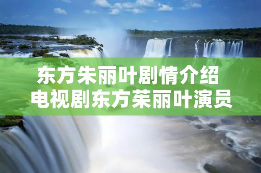 东方朱丽叶剧情介绍 电视剧东方茱丽叶演员
