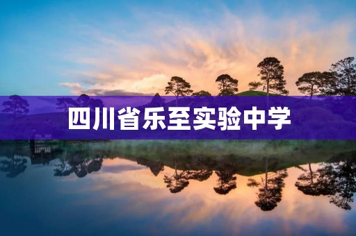 四川省乐至实验中学：培养未来的领导者