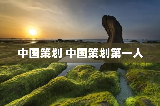 中国策划 中国策划第一人