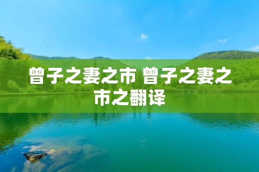 曾子之妻之市 曾子之妻之市之翻译