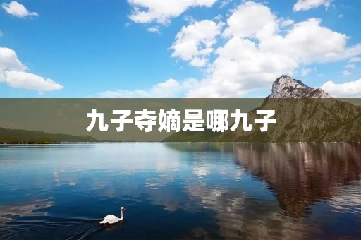 九子夺嫡是哪九子 九子夺嫡是哪九子