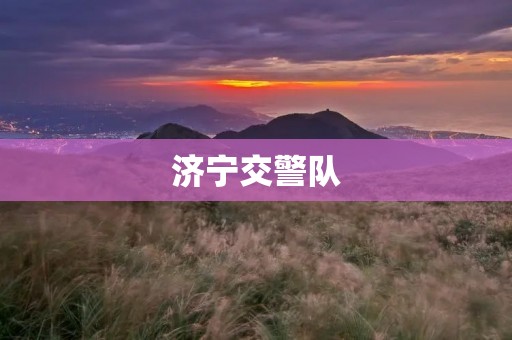 济宁交警队：守护道路安全的守护者