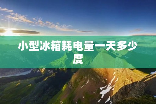 小型冰箱耗电量一天多少度 小型冰箱耗电量一天多少度