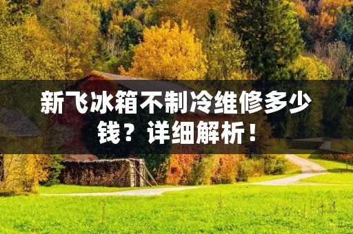 新飞冰箱不制冷维修多少钱?详细解析! 新飞冰箱不制冷维修多少钱?详细解析!