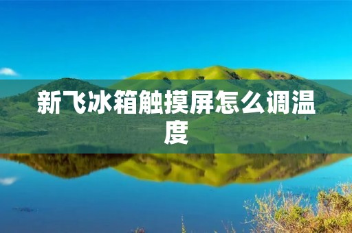 新飞冰箱触摸屏怎么调温度