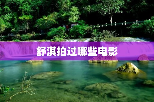 舒淇拍过哪些电影