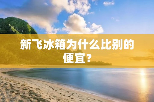 新飞冰箱为什么比别的便宜? 新飞冰箱为什么比别的便宜?
