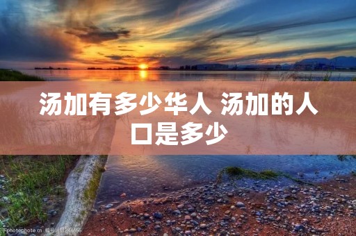 汤加有多少华人 汤加的人口是多少