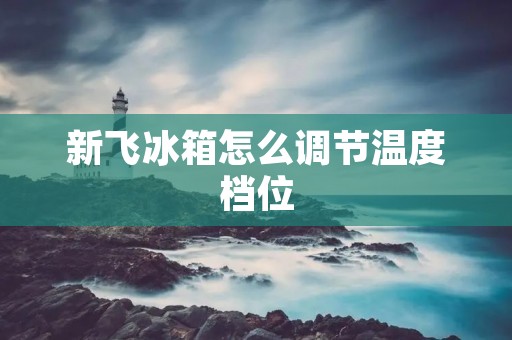 新飞冰箱怎么调节温度档位