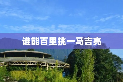 谁能百里挑一马吉亮:解读中国古代选拔人才的故事 谁能百里挑一马吉亮:解读中国古代选拔人才的故事