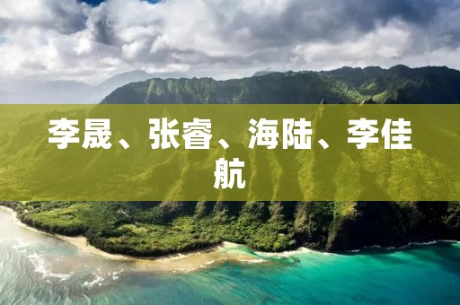 李晟、张睿、海陆、李佳航:演绎当代青年艺术家的多面光芒 李晟、张睿、海陆、李佳航:演绎当代青年艺术家的多面光芒