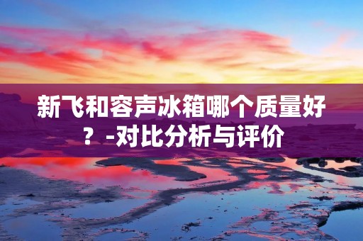 新飞和容声冰箱哪个质量好?-对比分析与评价 新飞和容声冰箱哪个质量好?-对比分析与评价