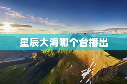 星辰大海哪个台播出 星辰大海哪个台播出