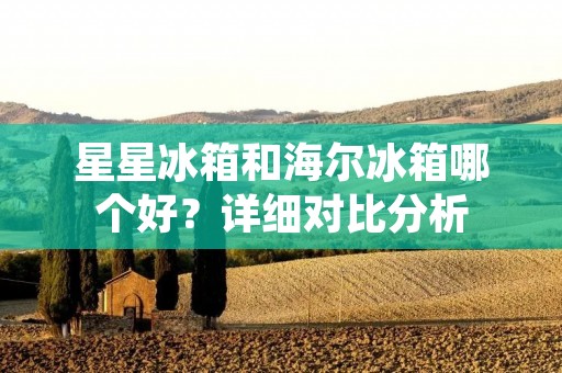 星星冰箱和海尔冰箱哪个好?详细对比分析 星星冰箱和海尔冰箱哪个好?详细对比分析