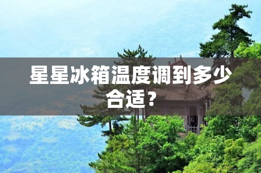 星星冰箱温度调到多少合适? 星星冰箱温度调到多少合适?