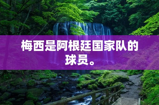 梅西是阿根廷国家队的球员。