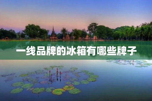 一线品牌的冰箱有哪些牌子