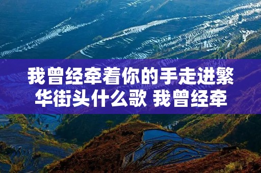 我曾经牵着你的手走进繁华街头什么歌 我曾经牵着你的手走过繁花街头 我曾经牵着你的手走进繁华街头什么歌 我曾经牵着你的手走过繁花街头