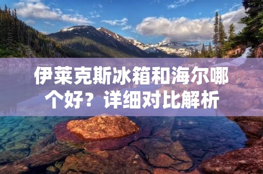伊莱克斯冰箱和海尔哪个好?详细对比解析 伊莱克斯冰箱和海尔哪个好?详细对比解析