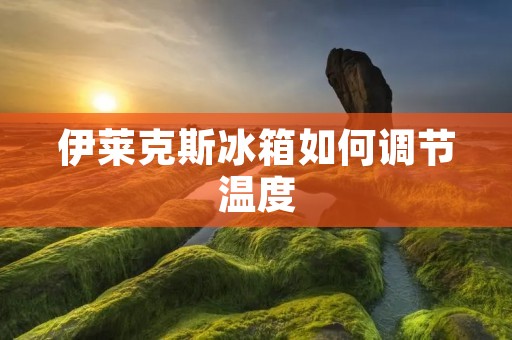 伊莱克斯冰箱如何调节温度 伊莱克斯冰箱如何调节温度