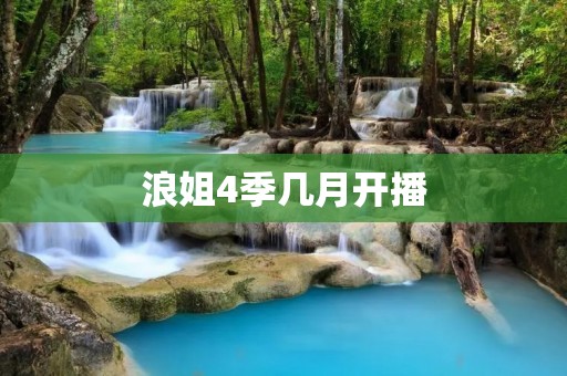 浪姐4季几月开播