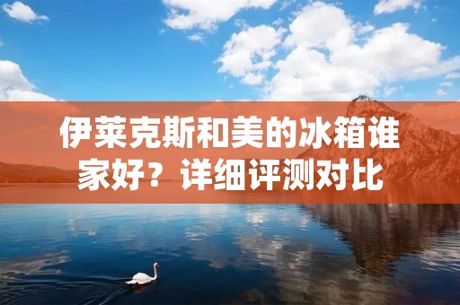 伊莱克斯和美的冰箱谁家好?详细评测对比 伊莱克斯和美的冰箱谁家好?详细评测对比