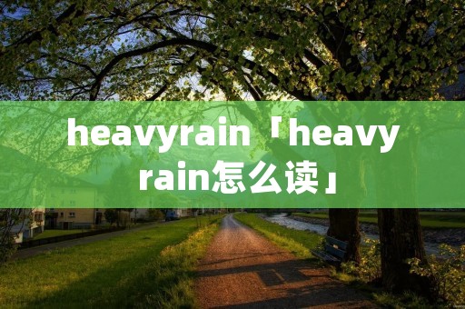 heavyrain「heavy rain怎么读」
