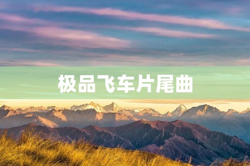 极品飞车片尾曲:音乐与速度的完美结合 极品飞车片尾曲:音乐与速度的完美结合