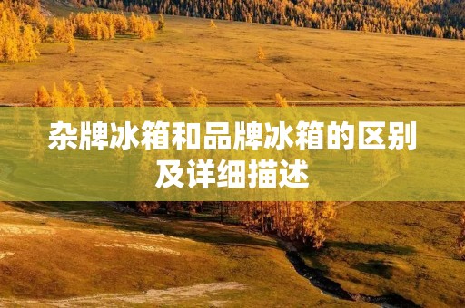 杂牌冰箱和品牌冰箱的区别及详细描述