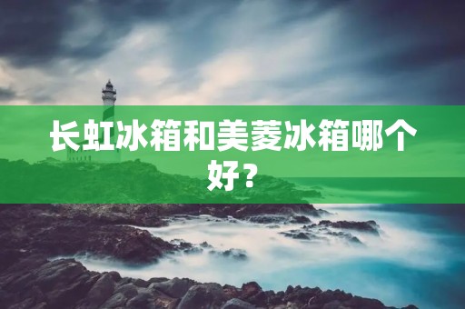 长虹冰箱和美菱冰箱哪个好？