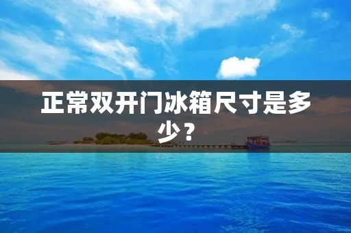 正常**门冰箱尺寸是多少？