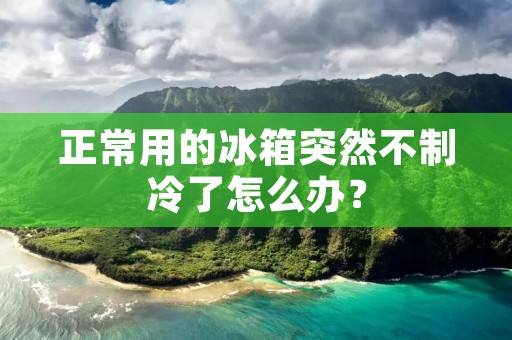 正常用的冰箱突然不制冷了怎么办？
