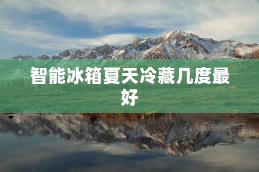智能冰箱夏天冷藏几度最好:为您的食物保鲜提供最佳环境 智能冰箱夏天冷藏几度最好:为您的食物保鲜提供最佳环境
