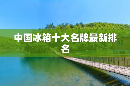 中国冰箱十大名牌最新排名：品质与创新的巅峰竞争