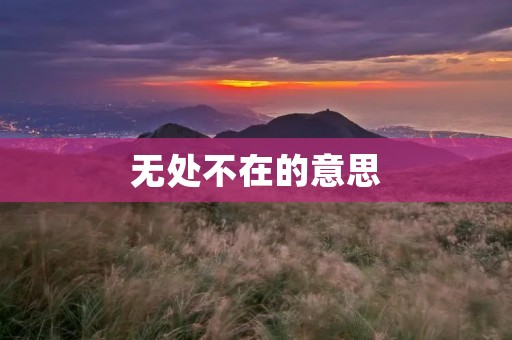 无处不在的意思