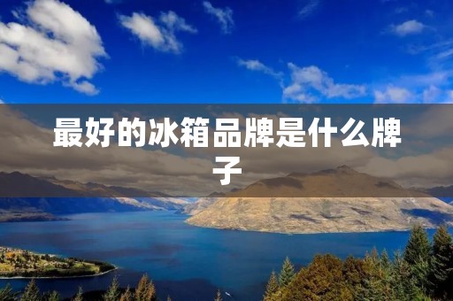 最好的冰箱品牌是什么牌子