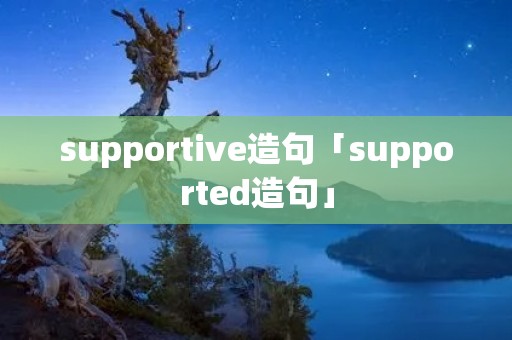 supportive造句「supported造句」