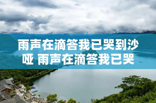 雨声在滴答我已哭到沙哑 雨声在滴答我已哭到沙哑原唱