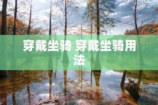 穿戴坐骑 穿戴坐骑用法 穿戴坐骑 穿戴坐骑用法