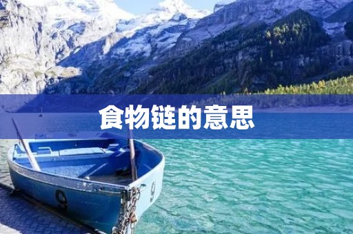 食物链的意思 食物链的意思