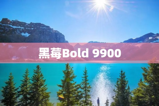 黑莓Bold 9900:重新定义商务手机的经典之作 黑莓Bold 9900:重新定义商务手机的经典之作