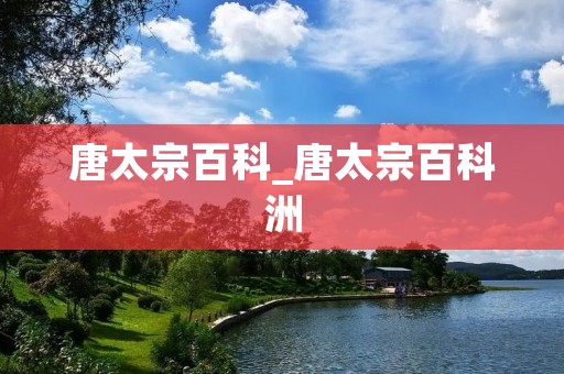 唐太宗百科_唐太宗百科洲