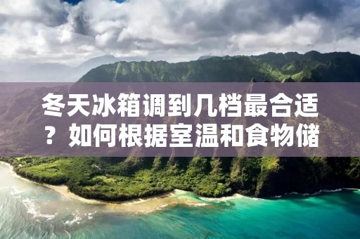冬天冰箱调到几档最合适?如何根据室温和食物储存需求选择合适的档位? 冬天冰箱调到几档最合适?如何根据室温和食物储存需求选择合适的档位?