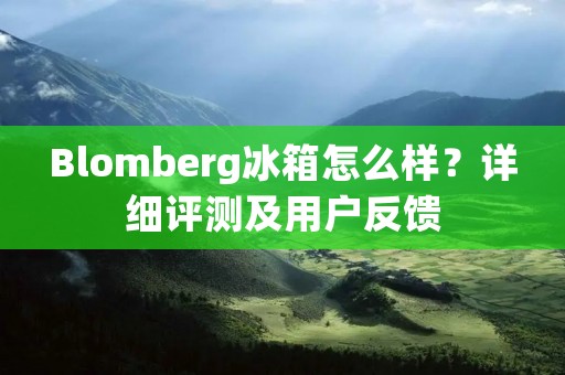 Blomberg冰箱怎么样?详细评测及用户反馈 Blomberg冰箱怎么样?详细评测及用户反馈