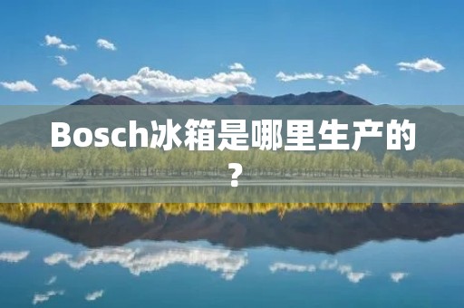 Bosch冰箱是哪里生产的？