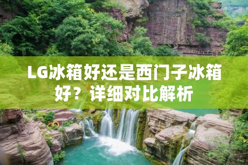 LG冰箱好还是西门子冰箱好?详细对比解析 LG冰箱好还是西门子冰箱好?详细对比解析