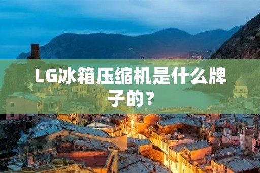 LG冰箱压缩机是什么牌子的? LG冰箱压缩机是什么牌子的?