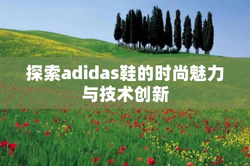 探索adidas鞋的时尚魅力与技术创新