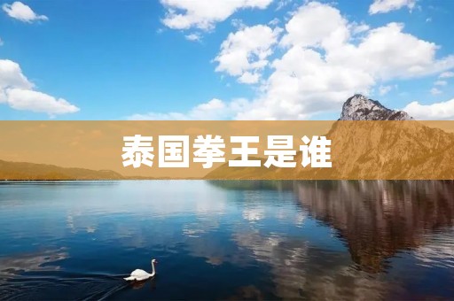 泰国拳王是谁