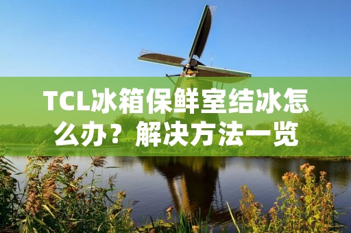 TCL冰箱保鲜室结冰怎么办？解决方法一览